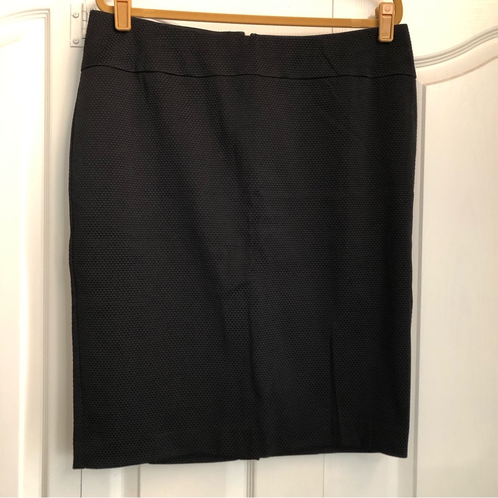 Isabel Toledo black chic trellis pattern skirt NWT 16